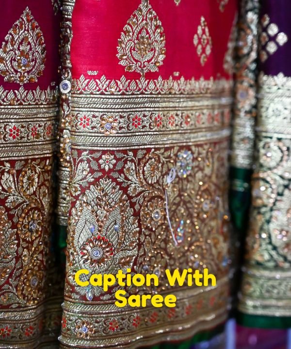 Caption With Saree